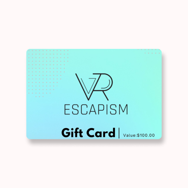virtual gift card with the value of $100 CAD cheap affordable gift for people, team, groupmate, children Valid VR Escapism