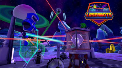 deflect lasers with your laser swords and shields, collect crystals to power your giant laser cannon